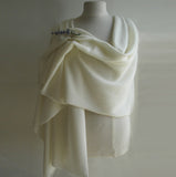 Lambswool Wrap Creamy White