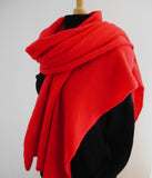 Lambswool Wrap Colour Hot Chilli Red