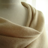 Bridal/Bridesmaid Wrap Pale Caramel Lambswool