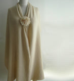 Bridal/Bridesmaid Wrap Pale Caramel Lambswool