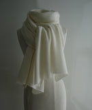 Bridal Wrap Creamy White Lambswool