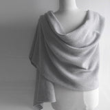 Lambswool Wrap Palest Grey