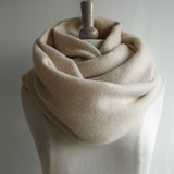 Lambswool Infinity Scarf Pale Caramel