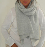 Lambswool Wrap Palest Grey